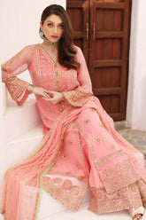 3-Pc Charizma Embridered Unstiutched Premium Chiffon DD22-09